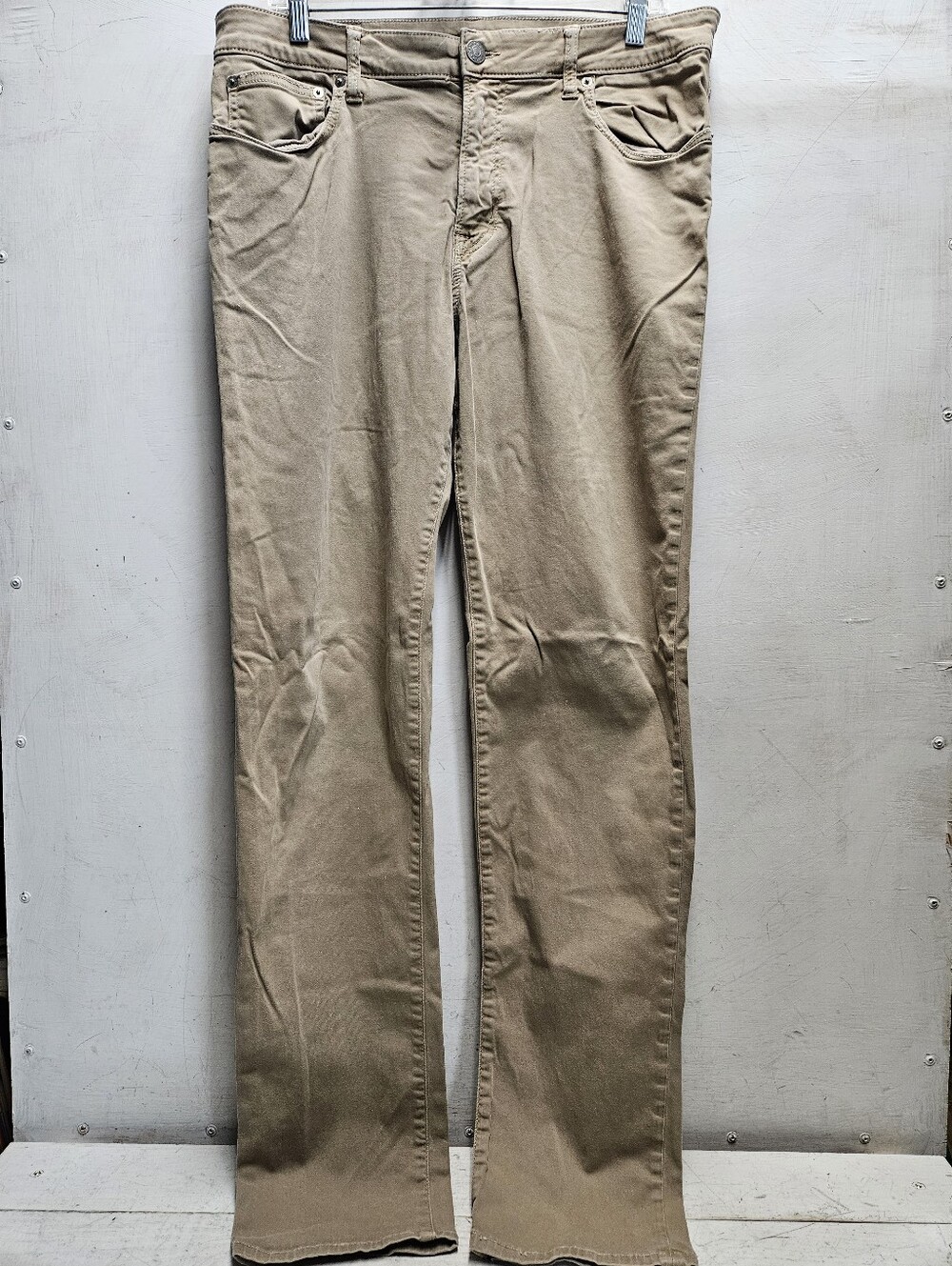 AE American Eagle Flex Mens 34x36 Slim Straight Stretchy Khaki Pants Casual
